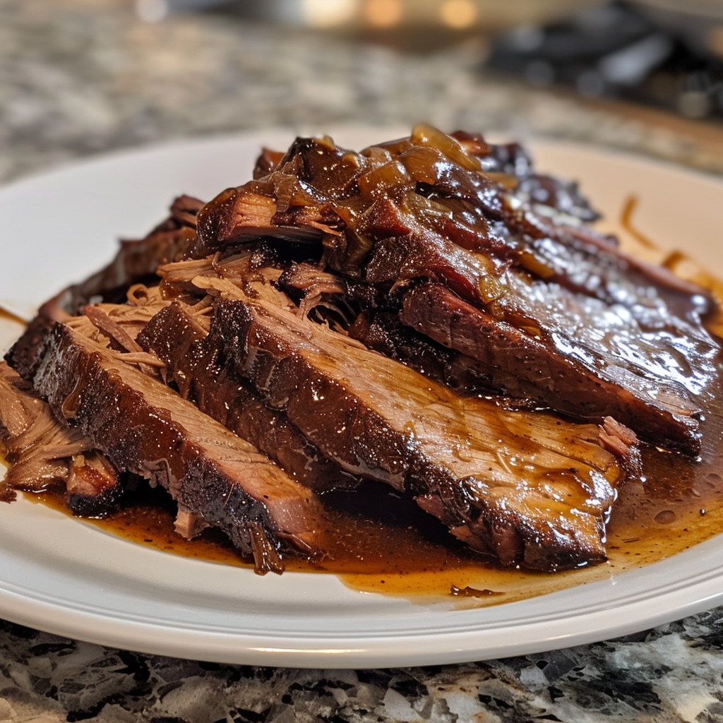 Slow Cooker BBQ Beef Brisket