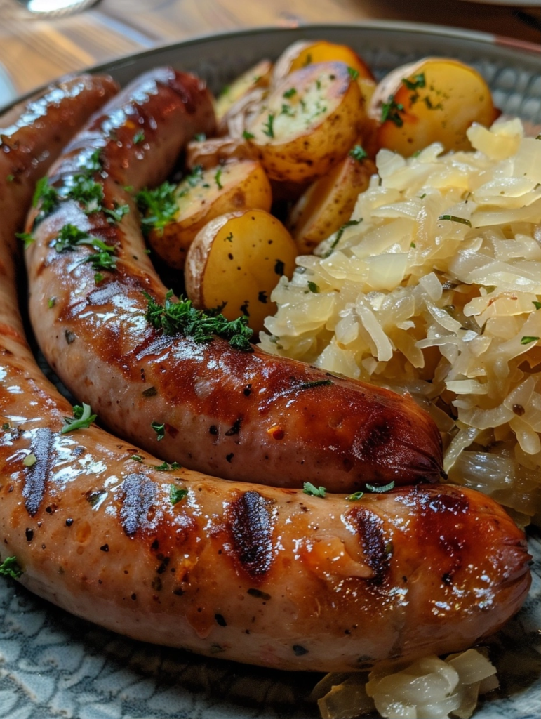 Polish Sausage, Sauerkraut and Potatoes: Slow Cooker Perfection